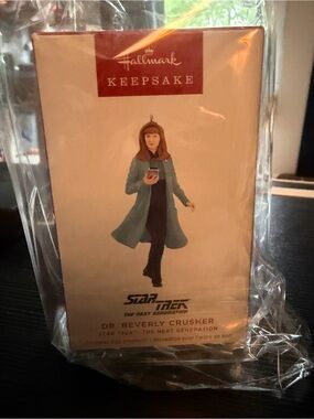 Hallmark Keepsake Dr. Beverly Crusher Ornament - Teal Coat, Brown Hair